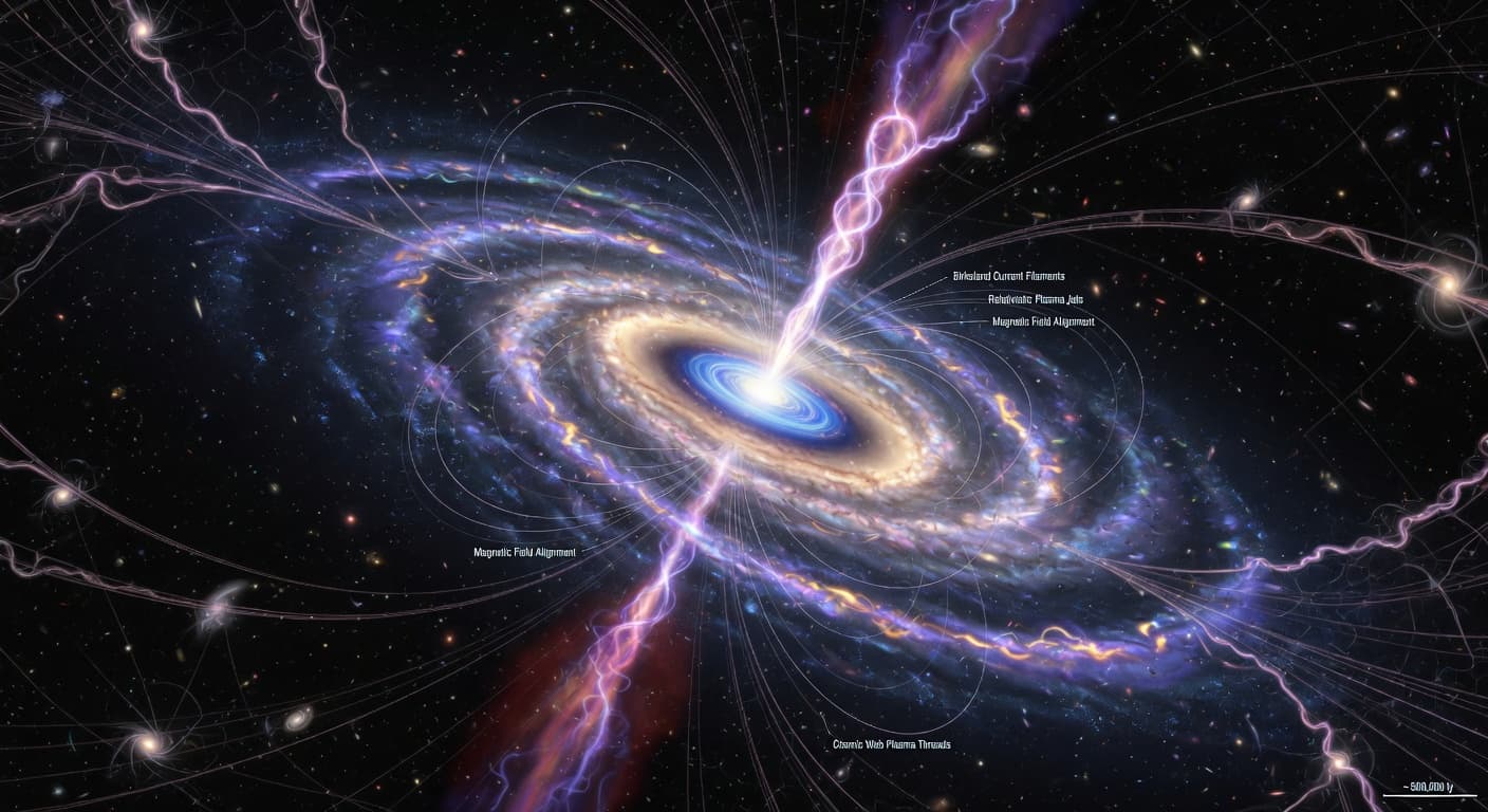 A Galaxy Wired into the Cosmic Web