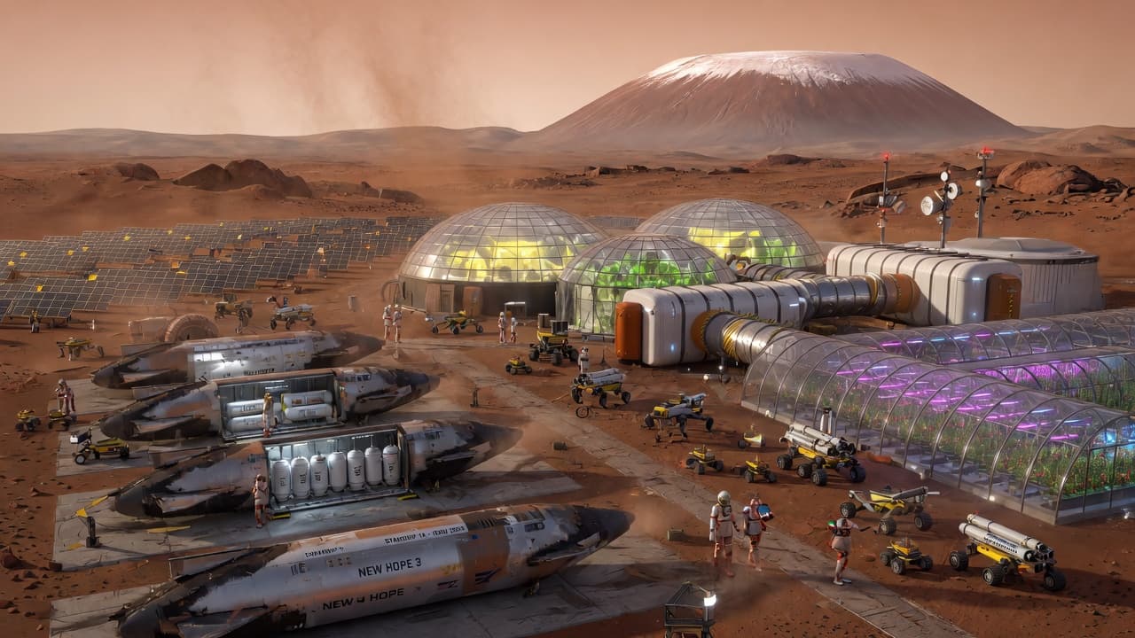 Self-sustaining Mars settlement, 2050