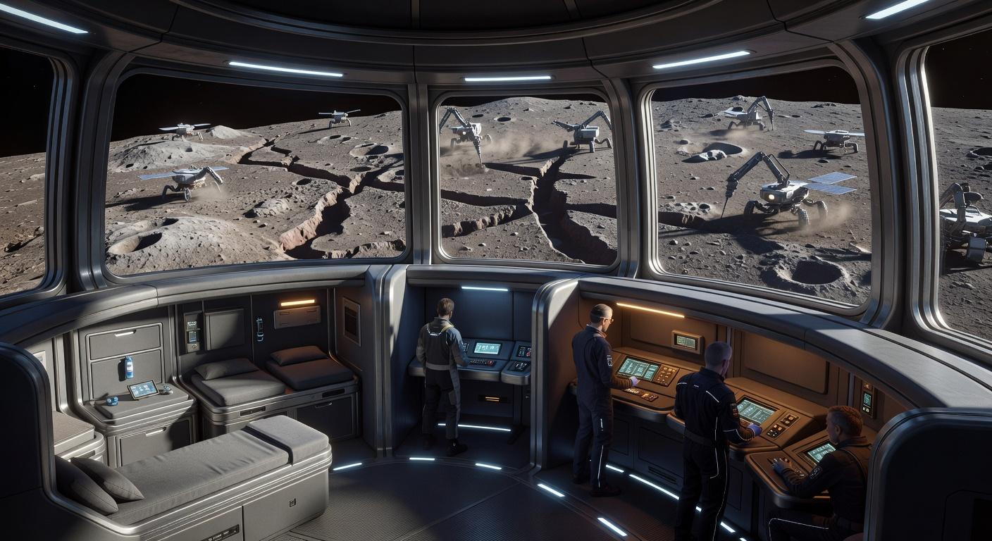 Manned Asteroid Outpost Interior
